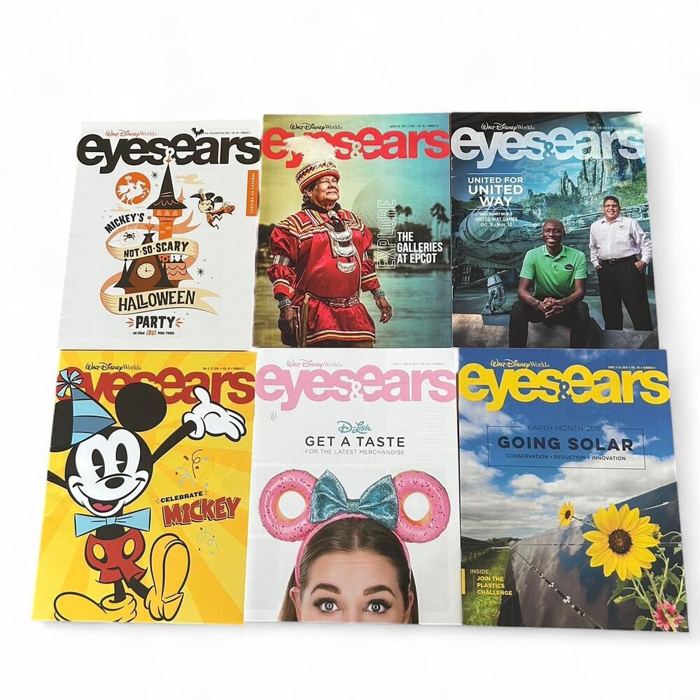 Disney World Ears & Eyes Cast Member Magazines